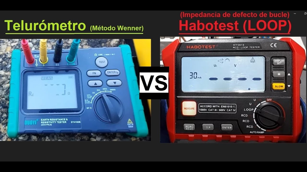TELURÓMETRO Vs HABOTEST HT5910 (Toma tierra Directa Vs Indirecta)