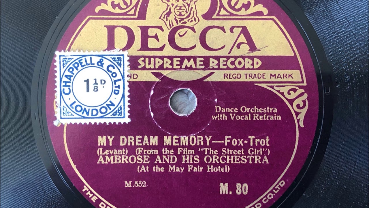 My Dream Memory - Ambrose & his Orchestra (w. Lou Abelardo)