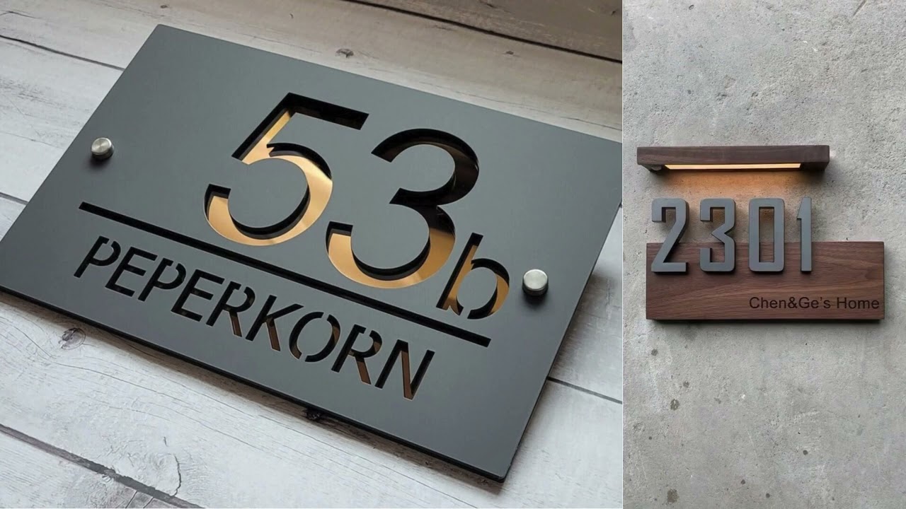Make Your Home Stand Out! Customize Your House Nameplate Today 🇧🇩