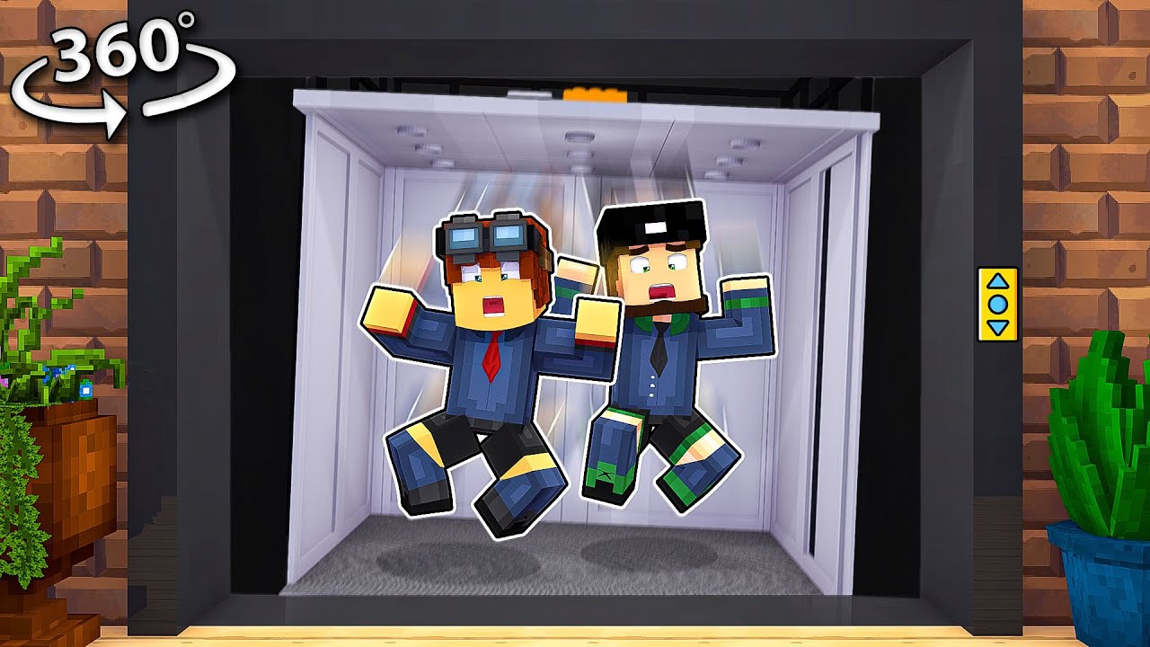 Вы застряли в падающем лифте — Minecraft VR