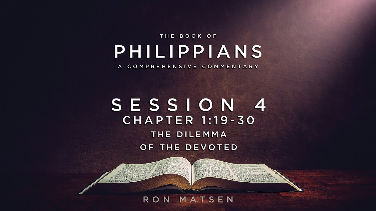 Philippians Chapter 1:19-30 - Ron Matsen