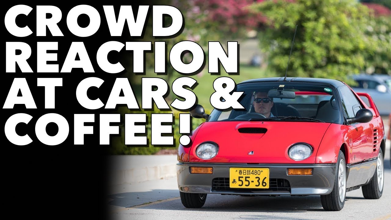 People react to my tiny car at Cars & Coffee