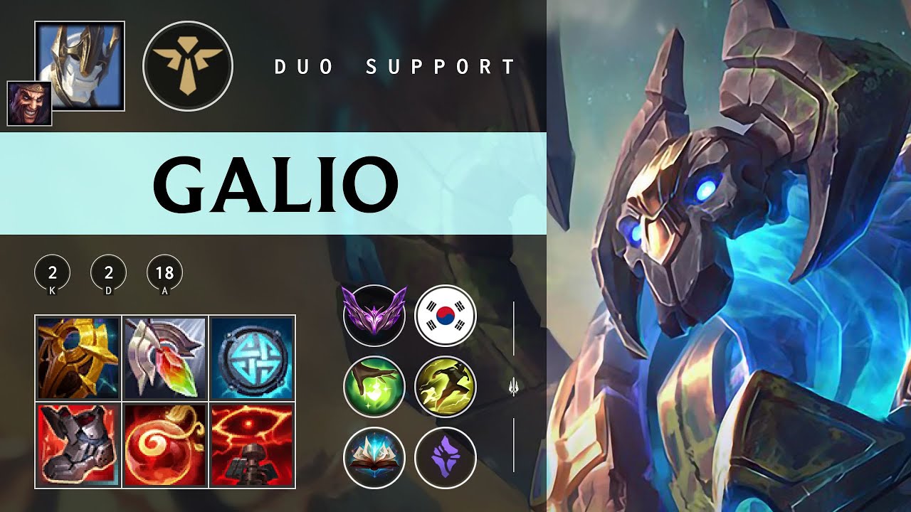 Galio Support vs Alistar - KR Master Patch 25.23
