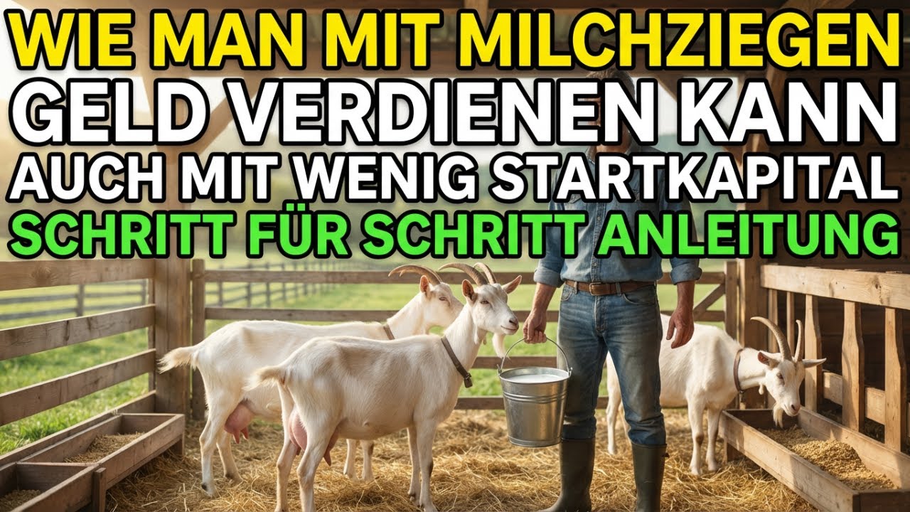 Wie man mit Milchziegen Geld verdienen kann, auch mit wenig Startkapital !