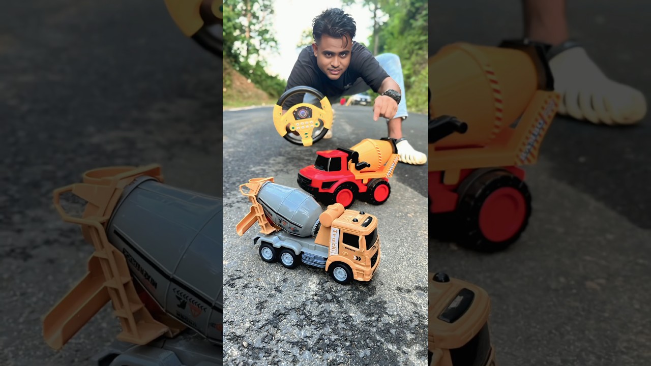 Small and Big Remote Control Cement Mixer Truck review testing 🔥