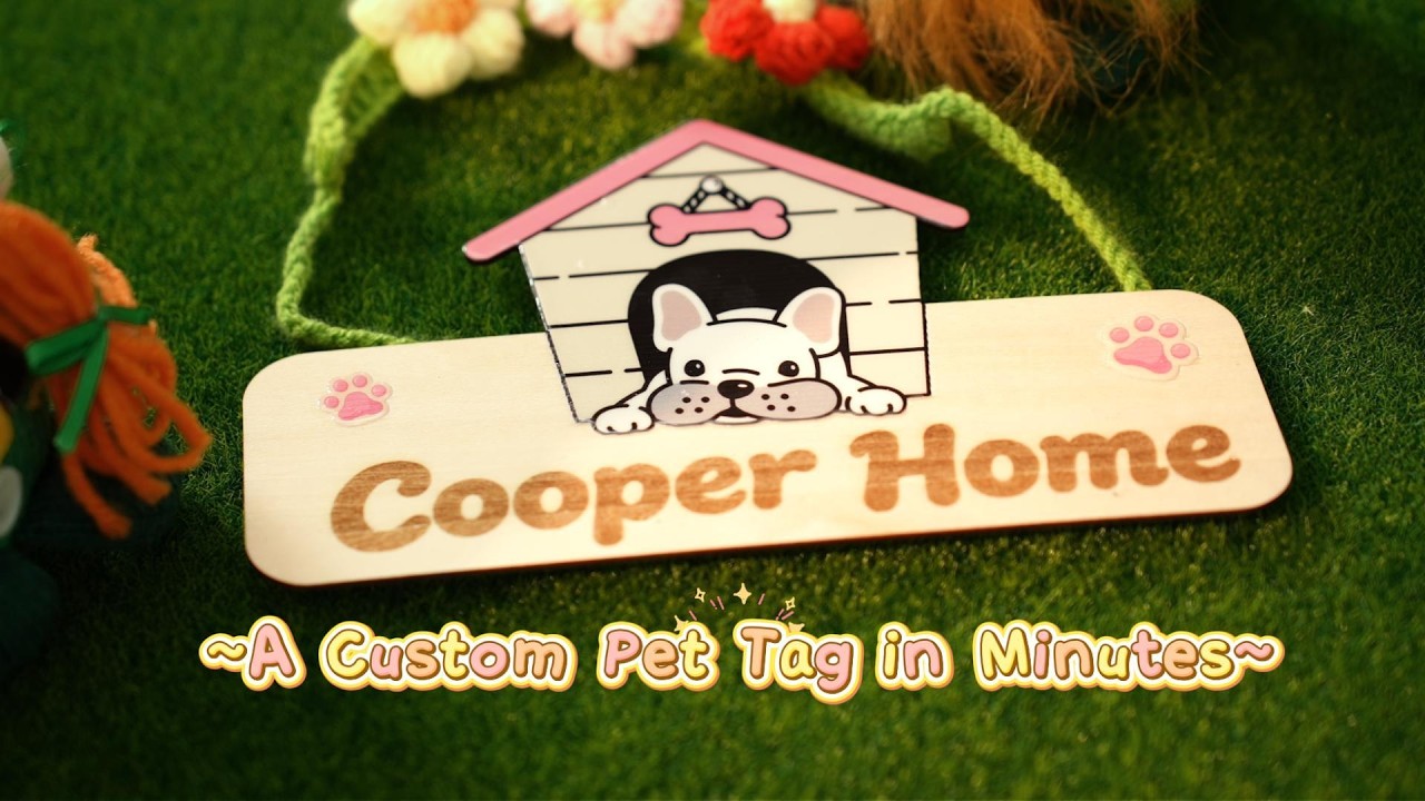 A Custom Pet Tag in Minutes with X one!