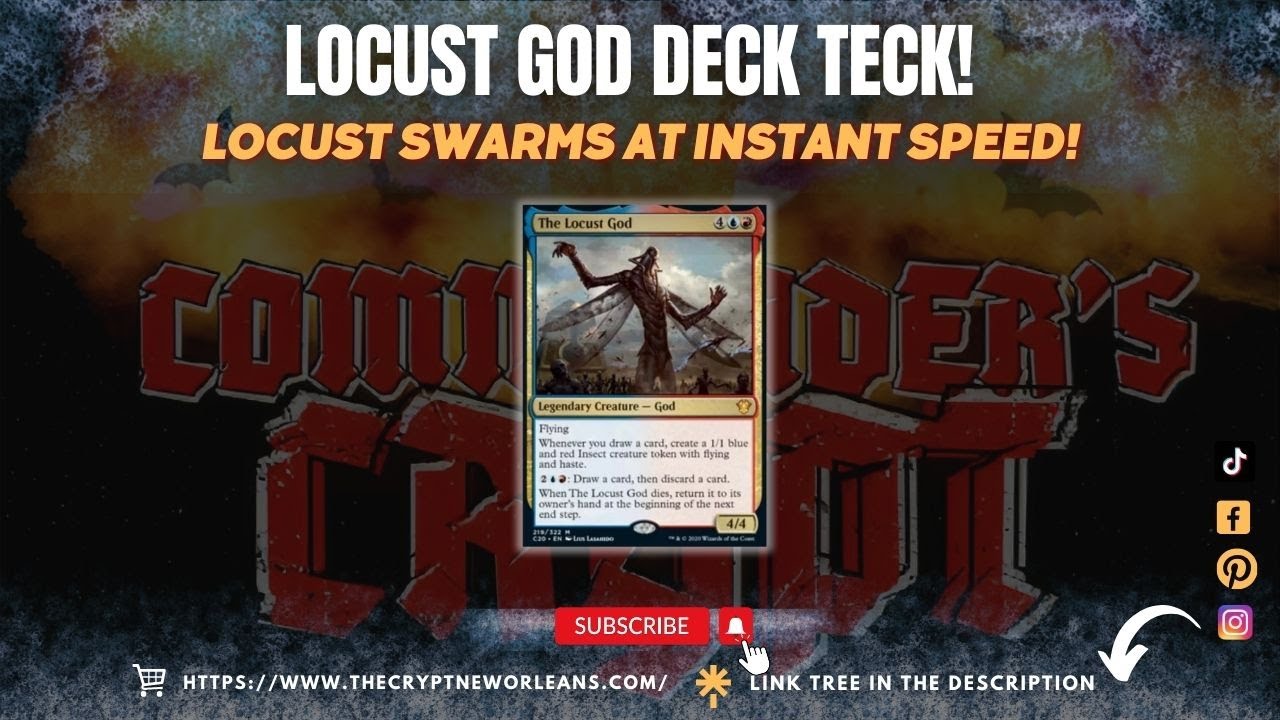 Locust God Deck Teck! Locust Swarms At Instant Speed! | CCNO | #commandzone #playtowin