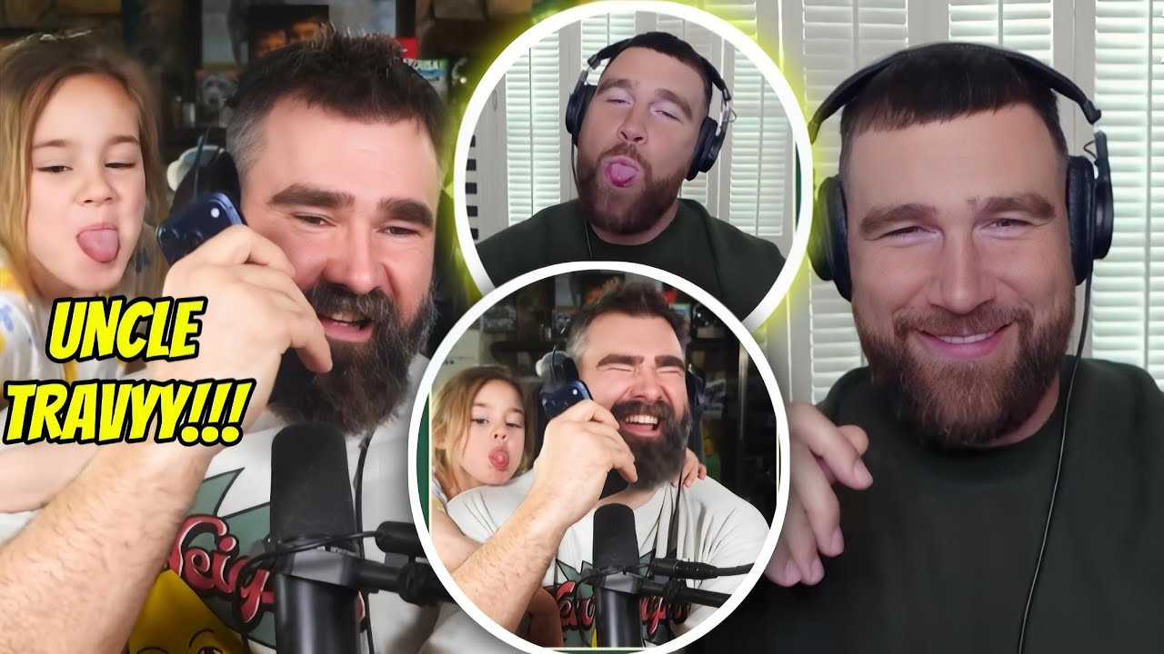 Oh My😂❤! Travis Kelce’s HILARIOUS Tongue Battle With Niece Wyatt makes Taylor Swift Laugh.😂