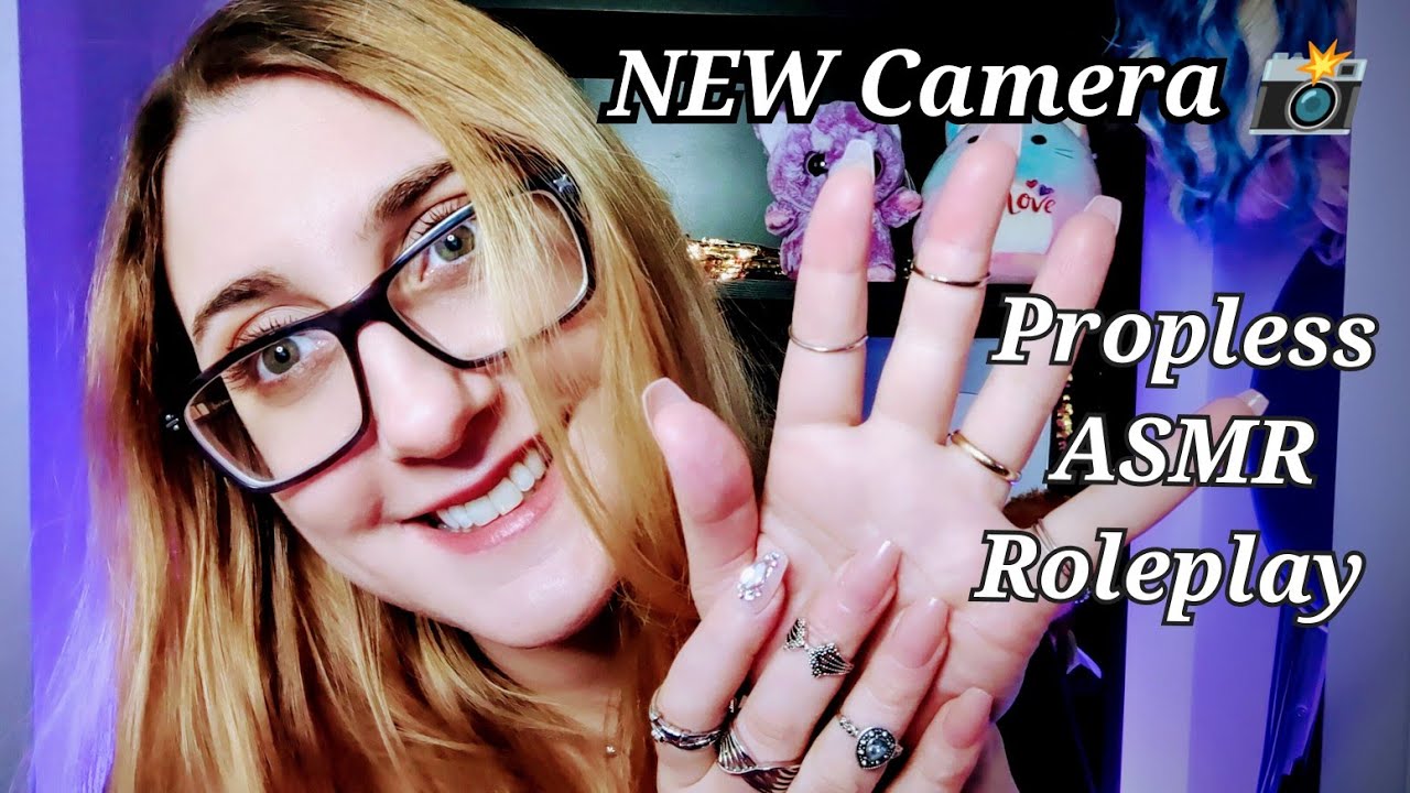 ASMR Propless Haircut & Propless Makeup Roleplay - Propless ASMR Roleplay (NEW CAMERA)