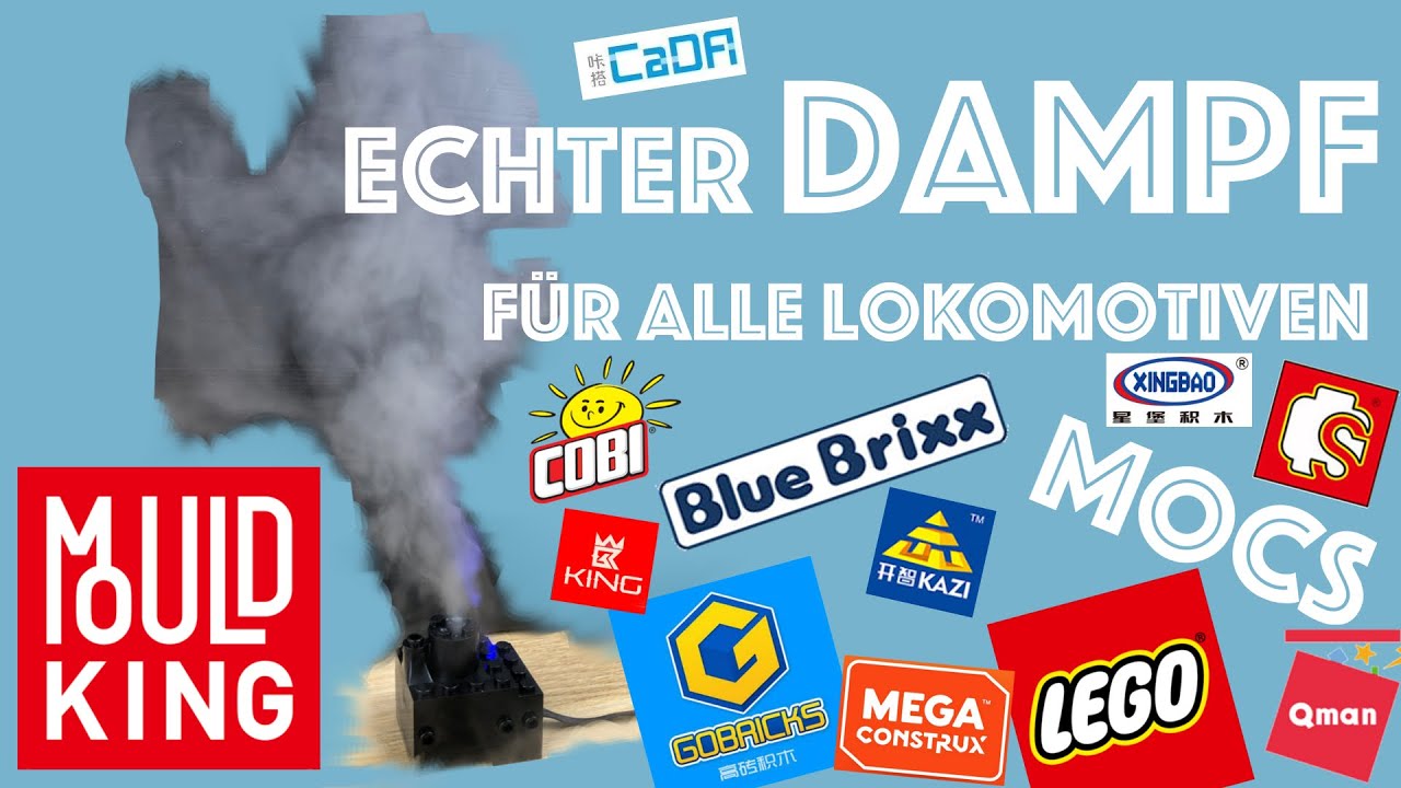 Review Mould King - Dampfmodul für Lego und andere Lokomotiven & proportionale Fernsteuerung Technic