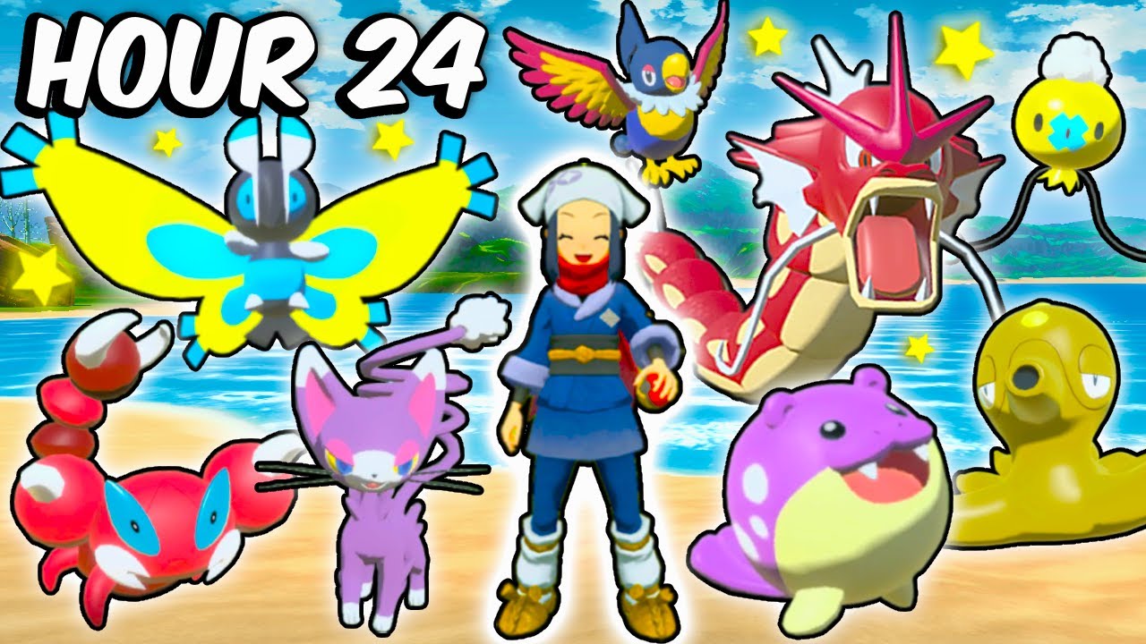 I Spent 24 HOURS SHINY Hunting in Cobalt Coastlands!