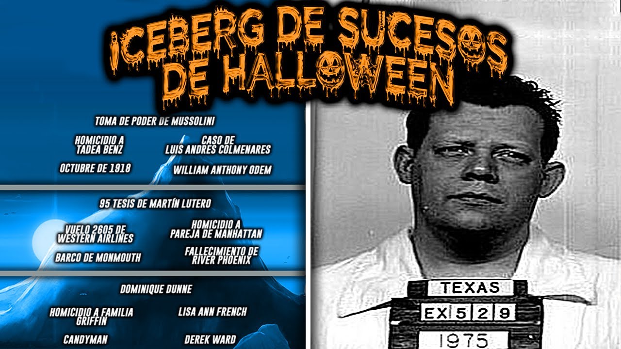 EL ICEBERG DE SUCESOS OCURRIDOS EN HALLOWEEN (HOMICIDIOS, MISTERIOS, DESAPARICIONES)