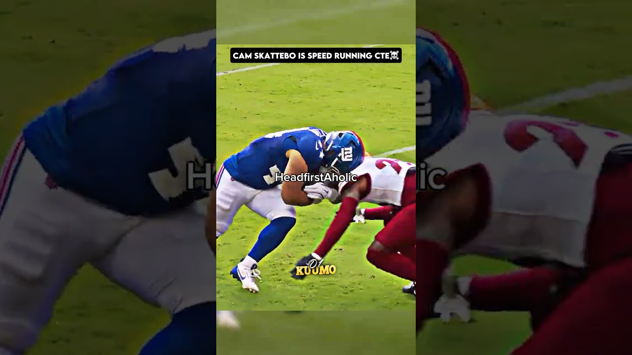 Head First Aholic☠️☠️ | Cam Skattebo | #shorts #nfl