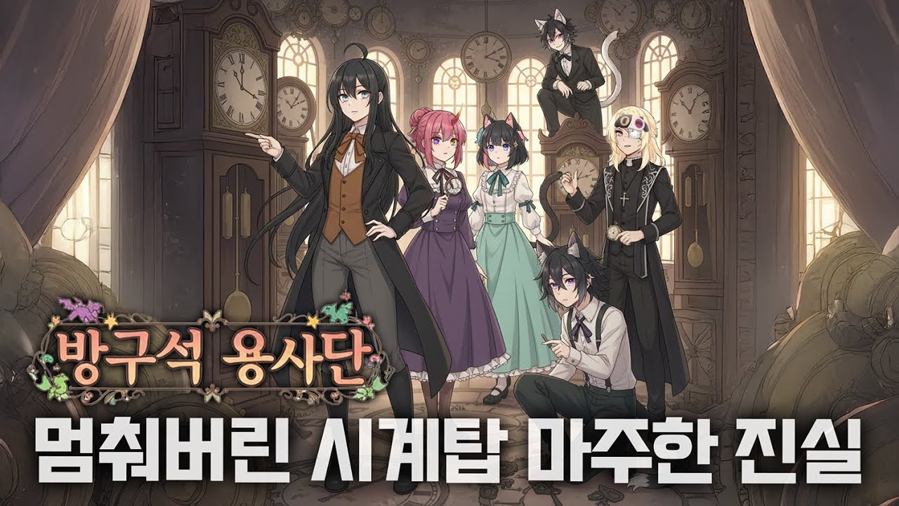 (스포주의)모든 태엽이 맞물리는 순간🫢[방구석 용사단] 머더 미스터리│시계공이 고하는 시간 w.여까,서새봄,쿠레나이나츠키,달콤레나,야코코