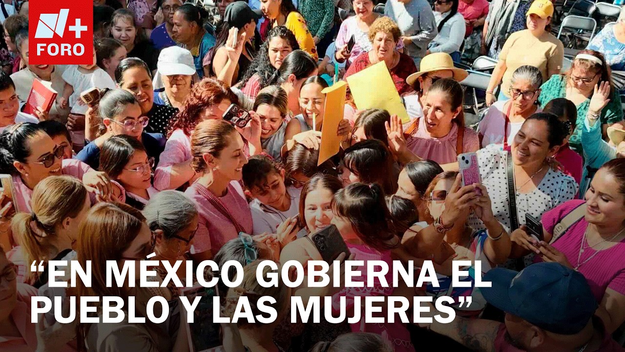Sheinbaum inaugura Centro Libre para Mujeres en Nayarit y entrega pensión bienestar