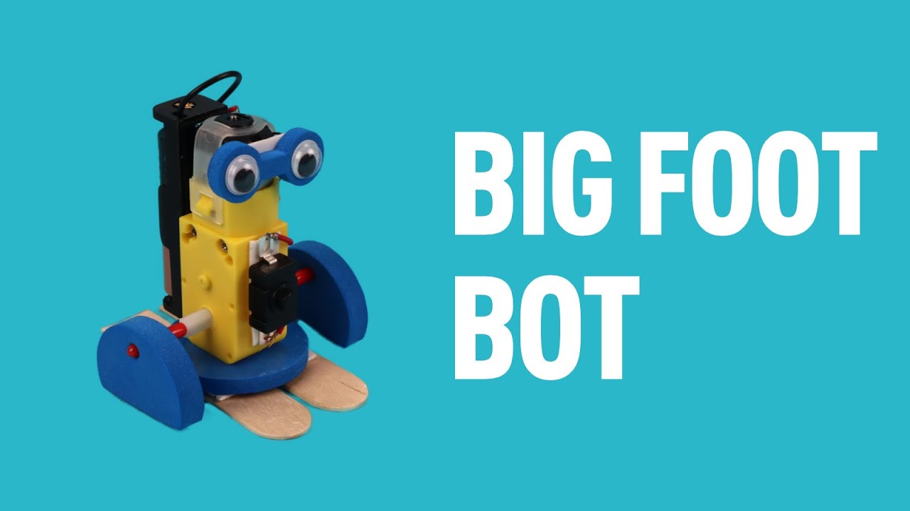 How to make a motor robot | Big Foot Bot | Monthly STEM & DIY Subscription Box | X Workbox