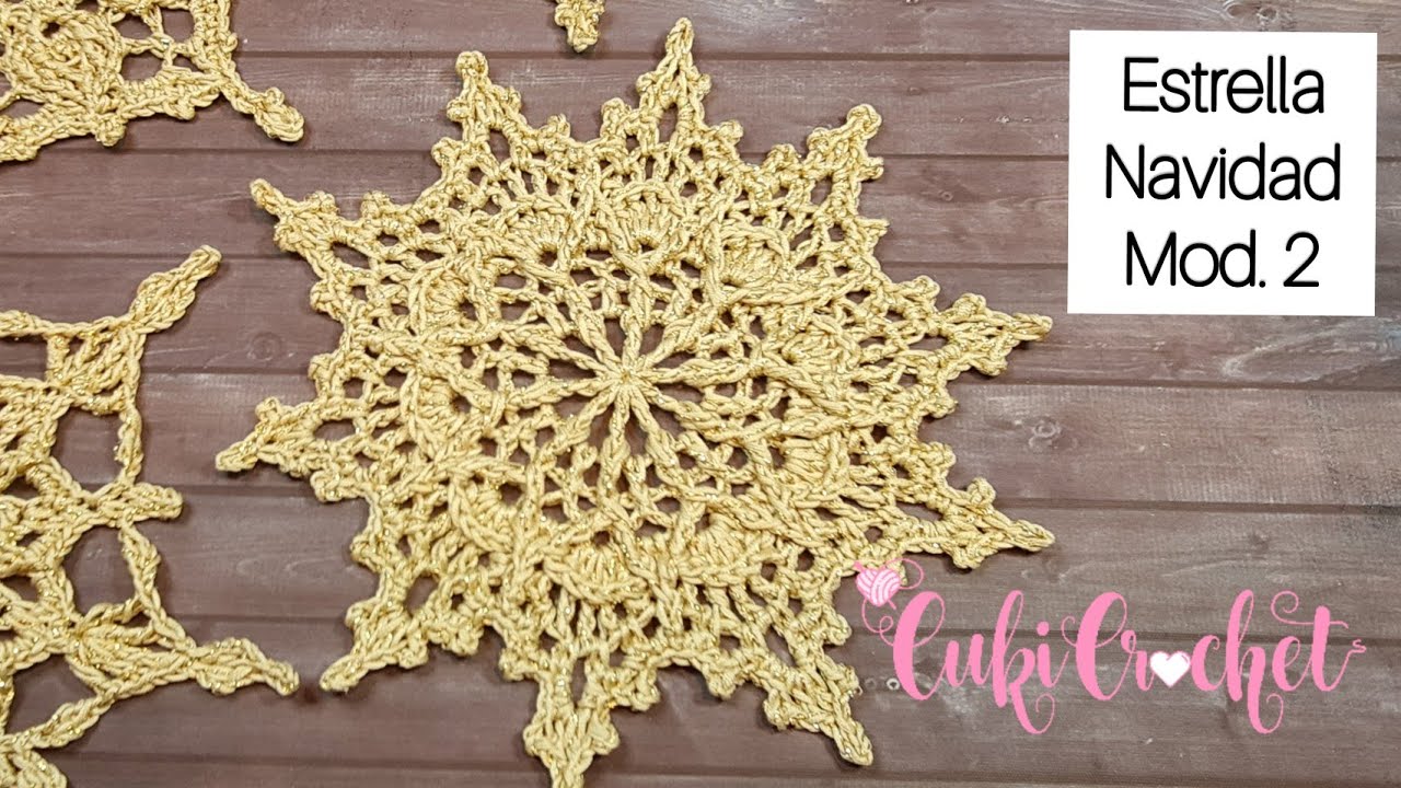 MANDALA Navidad. Tejido a CROCHET