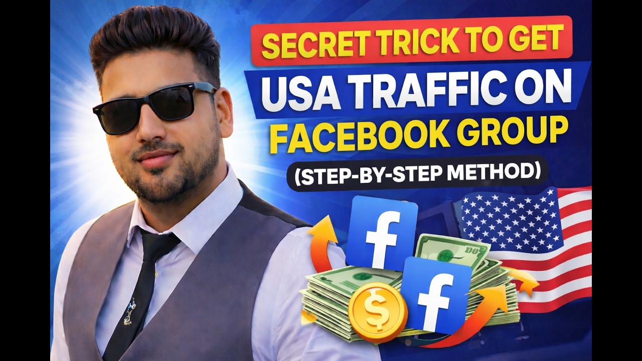 🚨 Secret Trick To Get USA Traffic On Facebook Group (Step-By-Step) 🇺🇸💰