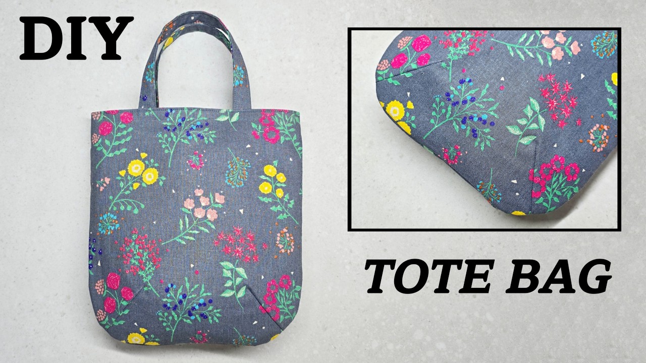 [DIY] Cute Tote Bag Tutorial | Easy Sewing | ospring_sewing  🌸
