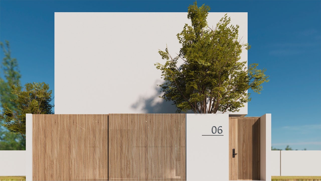 Casa compacta con gran sensación de amplitud en Terreno de 8x15m / Casa Aura 8x15m