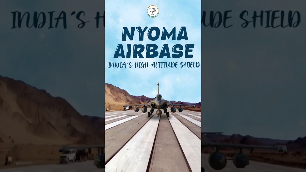 Here is India's highest fighter airfield in Nyoma, a village in Ladakh 🛬