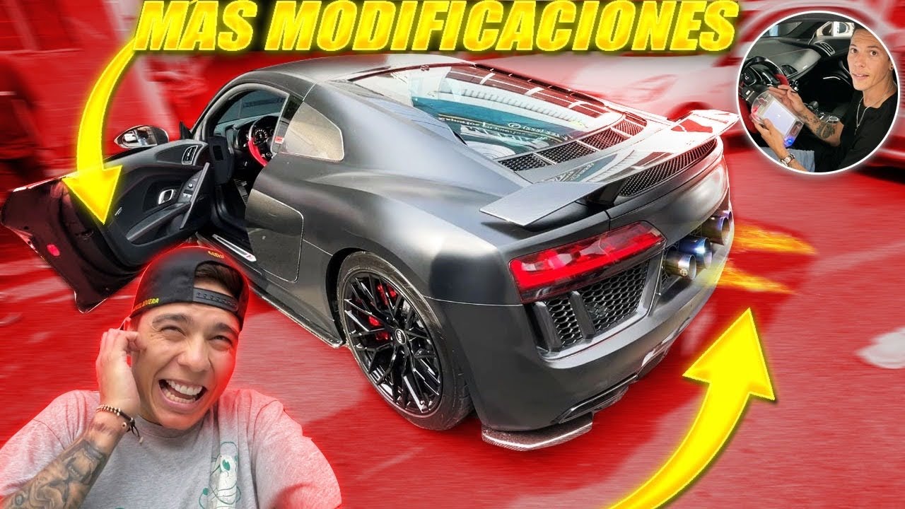 REPRO A MI AUDI R8 STAGE 2 Y FLAMAS😱 | ManuelRivera11