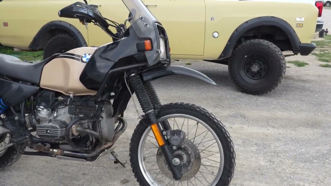 1992 BMW R100GS cold start