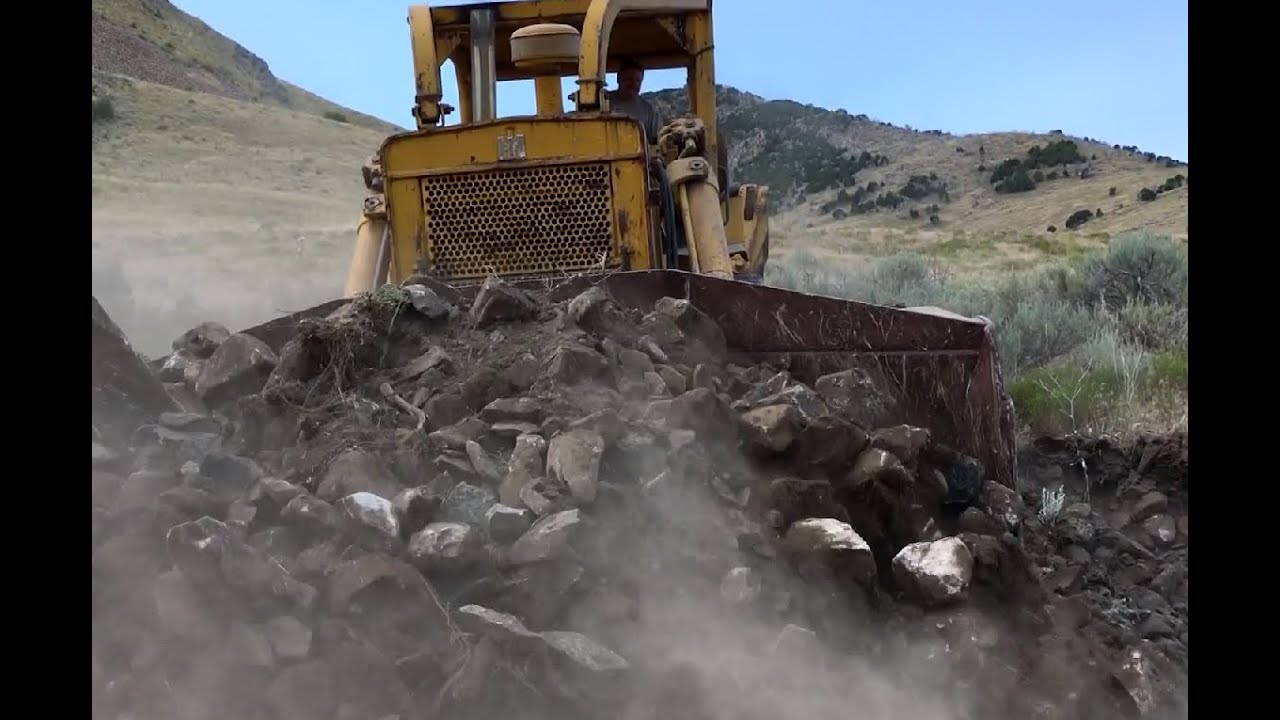 TD 25 International Bulldozer Doing Work