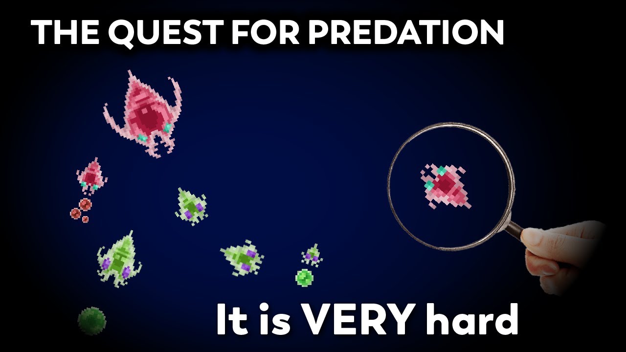 The Evolution of Predation in a Simulated Ecosystem