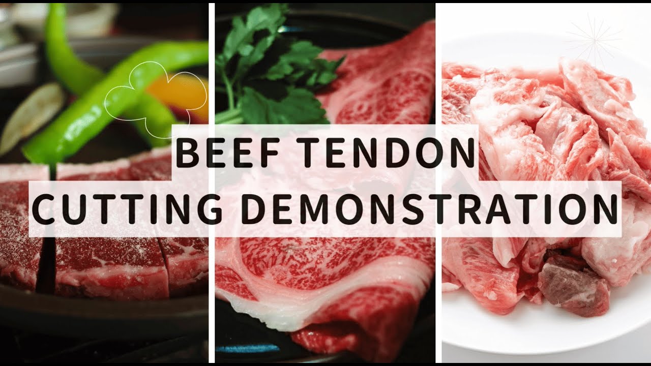 Beef Tendon Test Cut Demo_Multi‑Purpose Round‑Blade Slicer_Made in Japan_Asahi Industry
