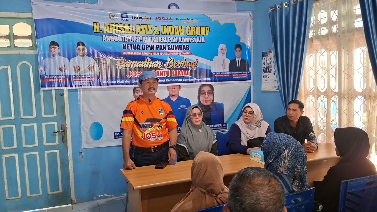 H.Arisal Azuz Anggota DPR RI Komisi XIII F.PAN Safari Ramadhan 1447 H  Bantu Rakyat Di Sawah Lunto 