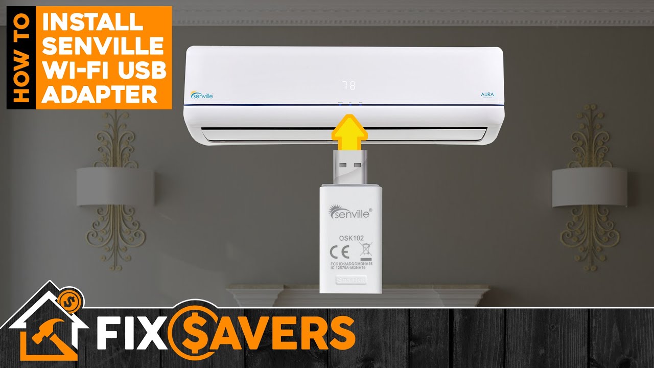 How to Install Senville Wi-Fi USB Adapter for your Heat Pump (for App Control)