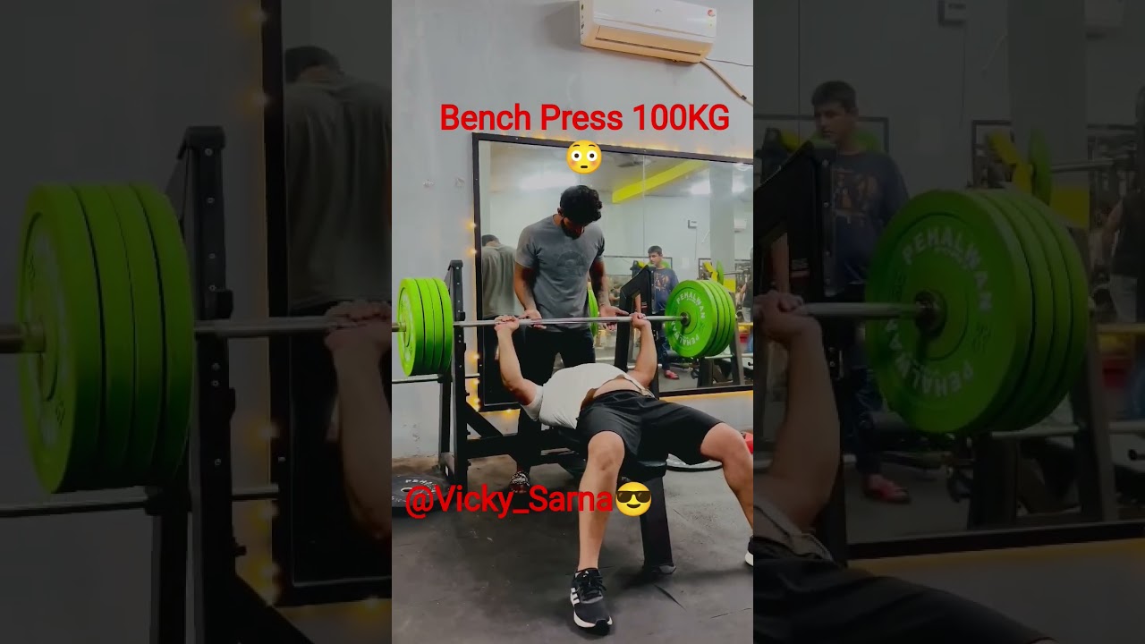 #BenchPress100KG#VickySarna