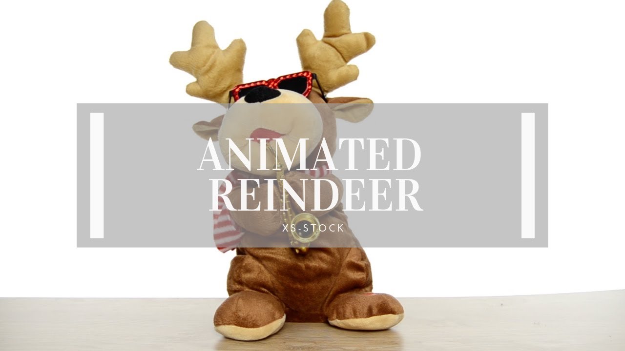 Animated Jazz Reindeer Christmas Decoration