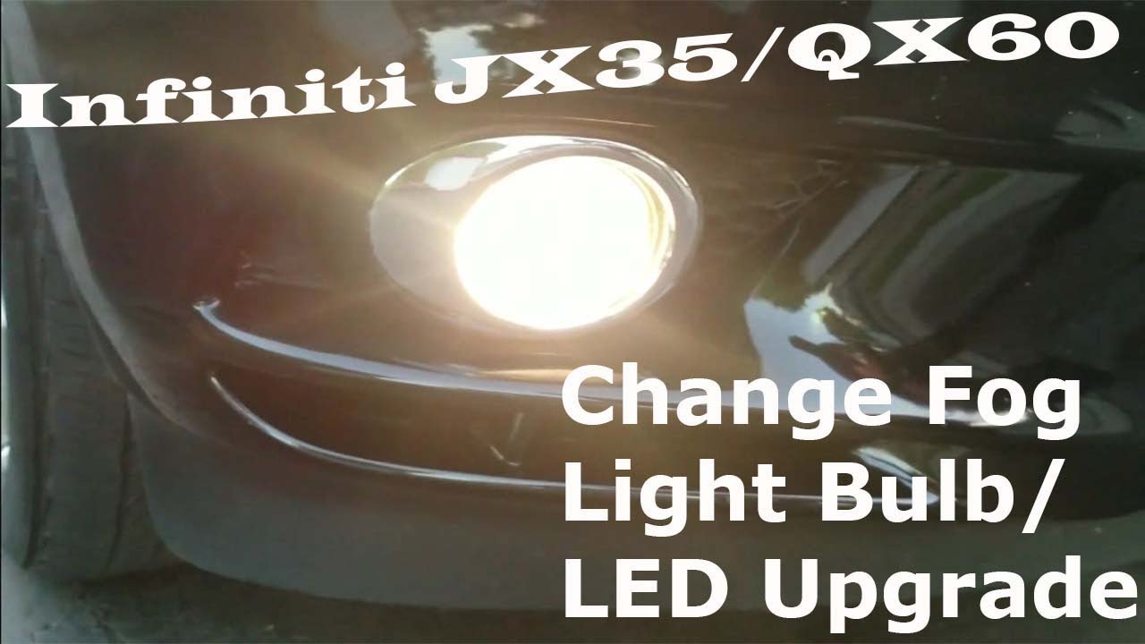 Замена противотуманных фар/светодиодных фар на Infiniti JX35/QX60