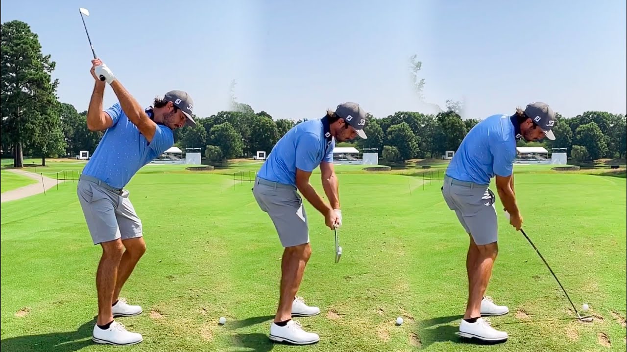 MAX HOMA GOLF SWING 2021 - IRON SWINGS - SLOW MOTION HD - DTL & FACE ON