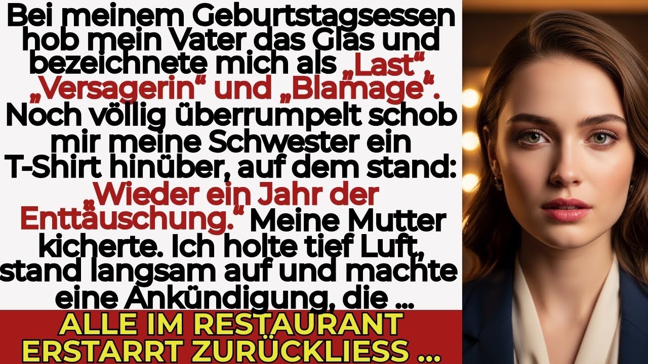 Meine Familie lachte, als mein Vater sagte „Du bist eine Last“ – ich antwortete vor 50 CEOs