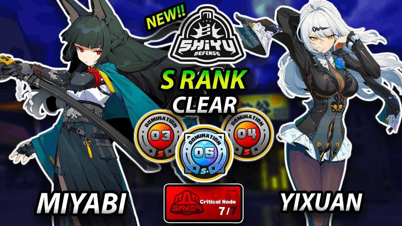 MIYABI & YIXUAN Teams! | NEW Shiyu Defense 3-4-5 S+ RANK Clear | Zenless Zone Zero ZZZ 2.6【ゼンゼロ】