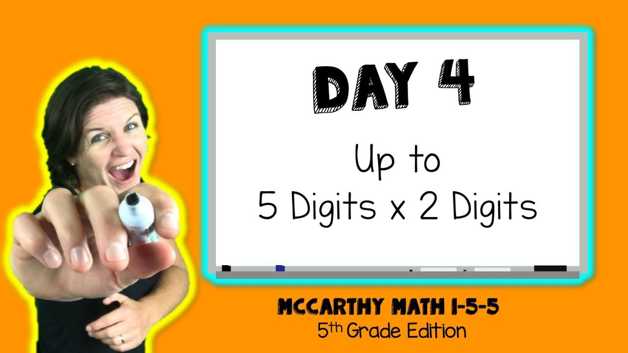 5th Grade Math | MULTIPLICATION | McCarthy Math 1-5-5 FREEBIE