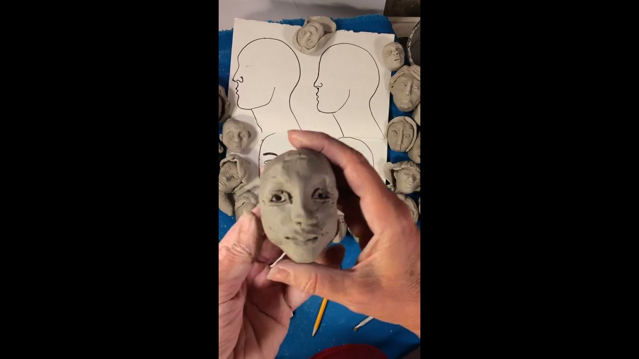 Making a Human Head in Clay