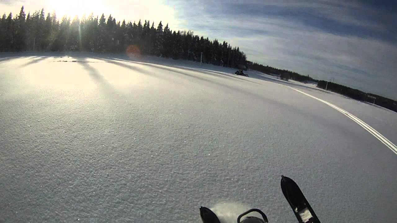 Skoterkörning i Kalix