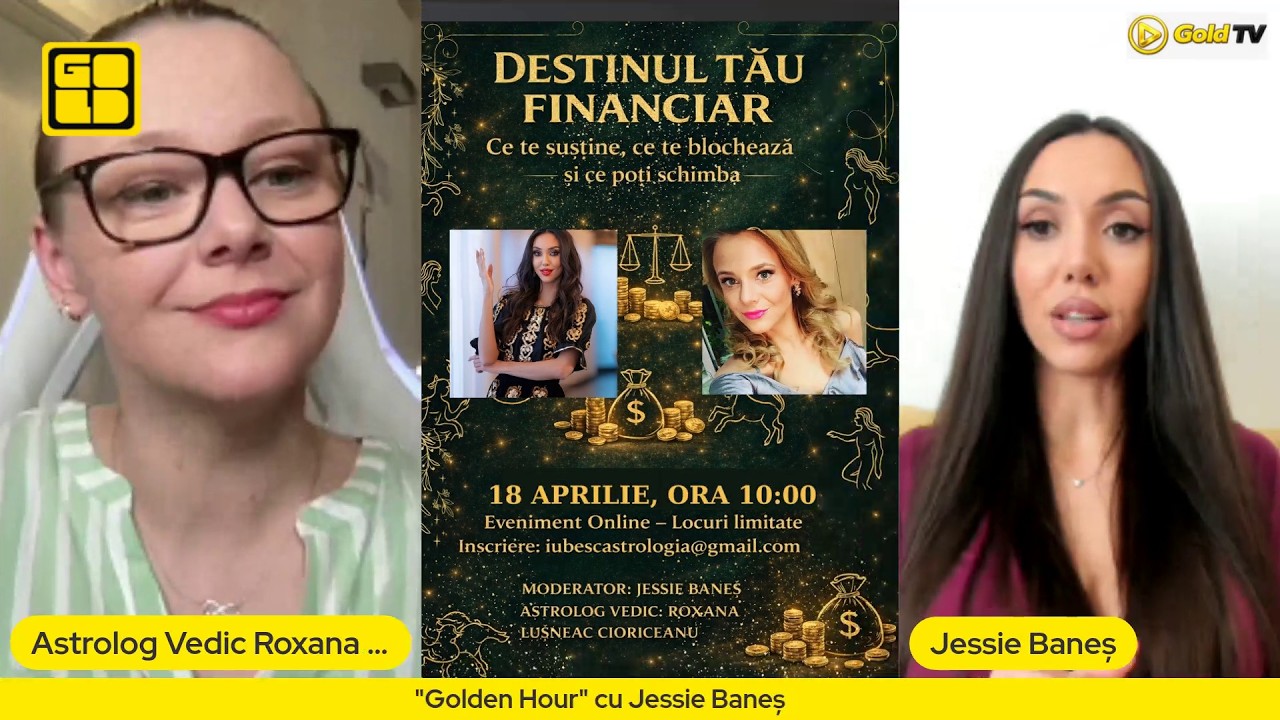 Golden Hour cu Jessie: Roxana Lușneac, previziuni aprilie. Luna plină din 2 aprilie, eveniment unic