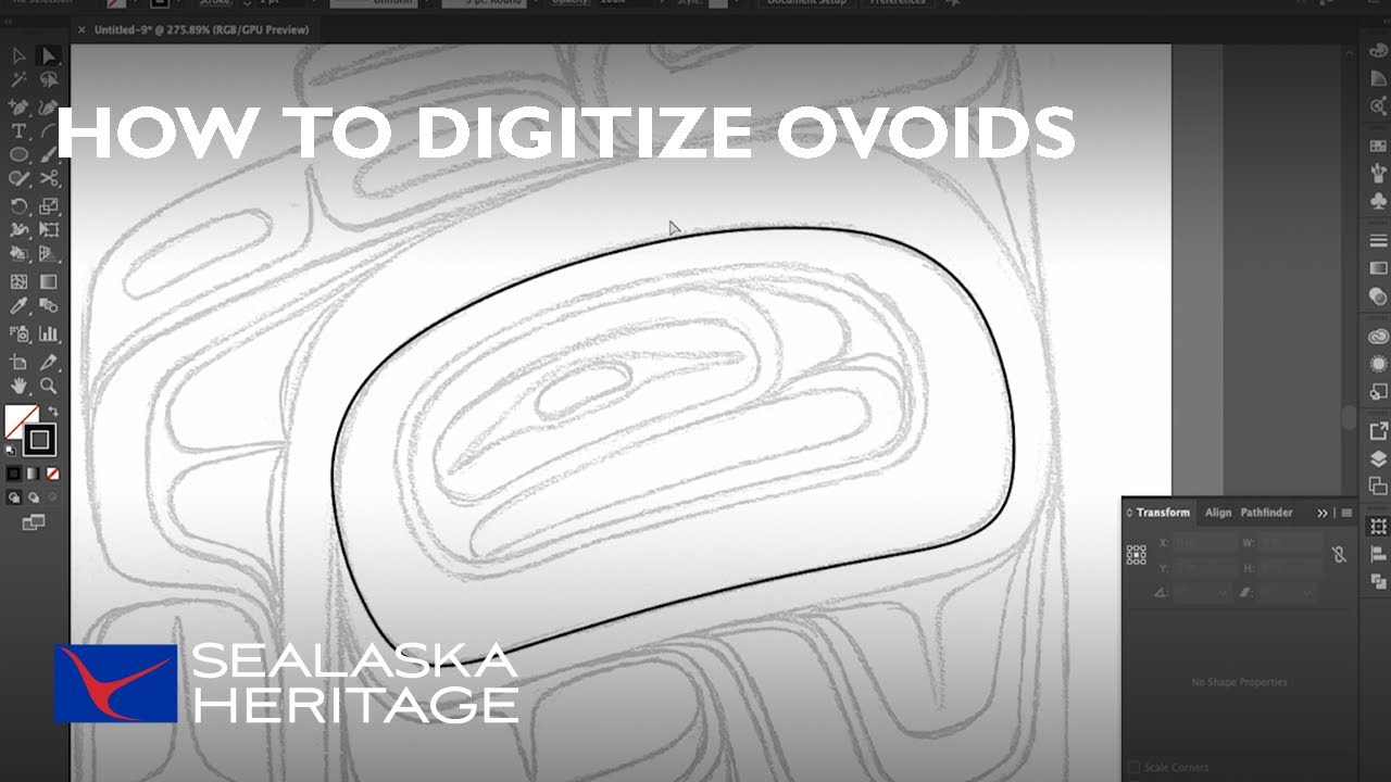 How To Digitize Formline: Ovoid Construction with David R. Boxley