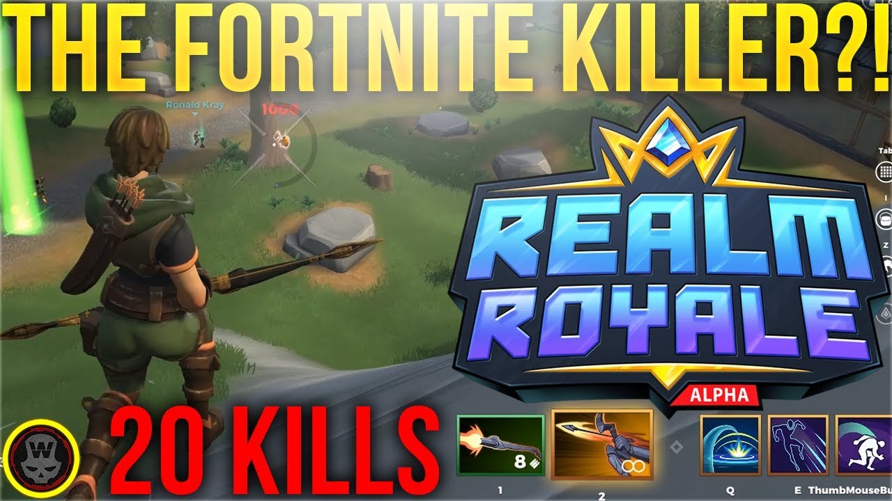 THE FORTNITE KILLER?! 20 KILLS DUO! Realm Royale Hunter Gameplay