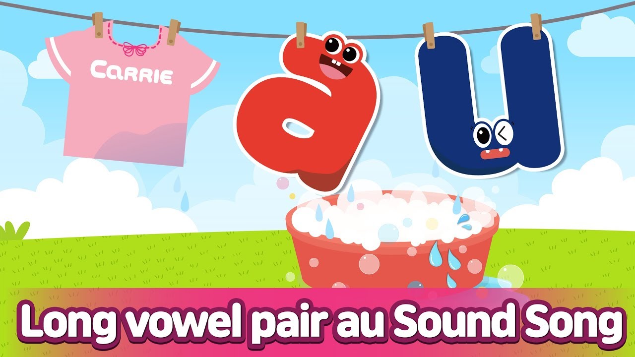 Long vowel pair AU Sound Song l Phonics for English Education