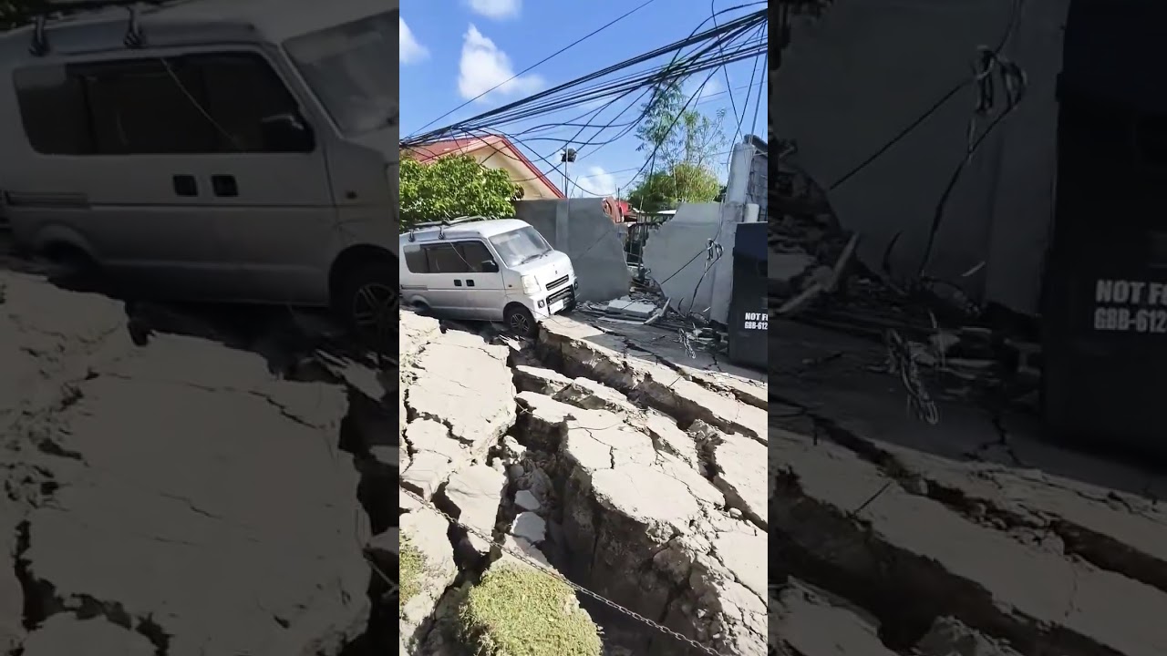 Earthquake Fault Line 7.8 magnitude hits in Sarangani, General Santos city, Philippines #earthquake