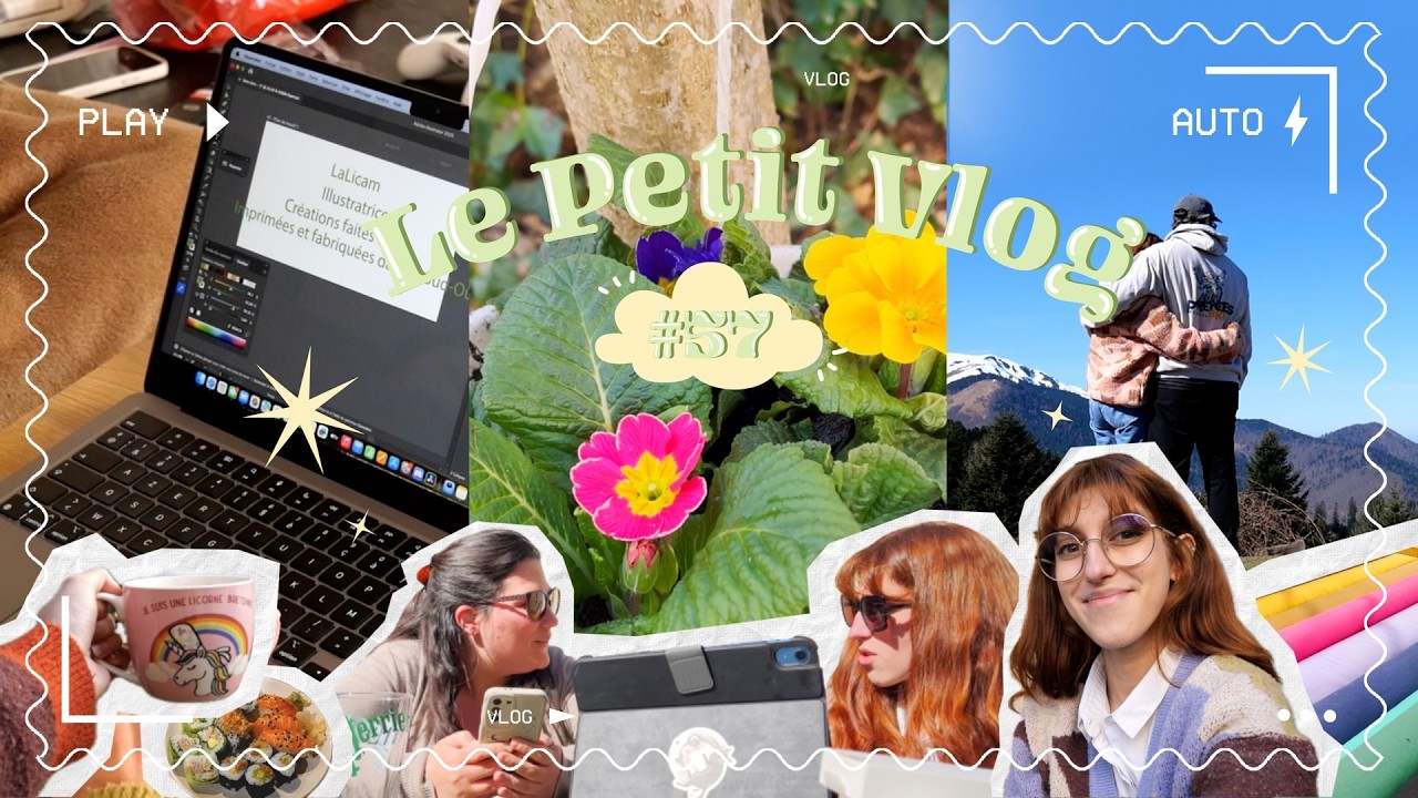 LE PETIT VLOG #57  Projet nappe, fleurs et pique-nique en montagne