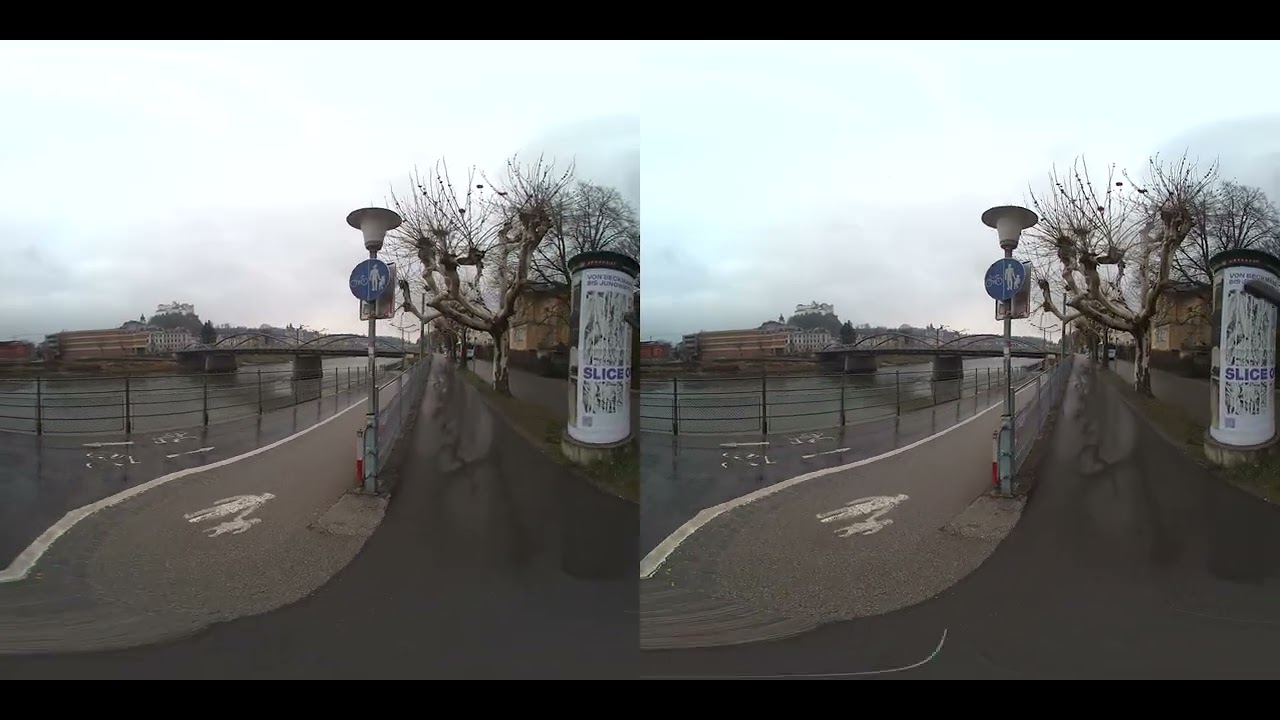 Австрия в  3D 180VR.  Salzburg