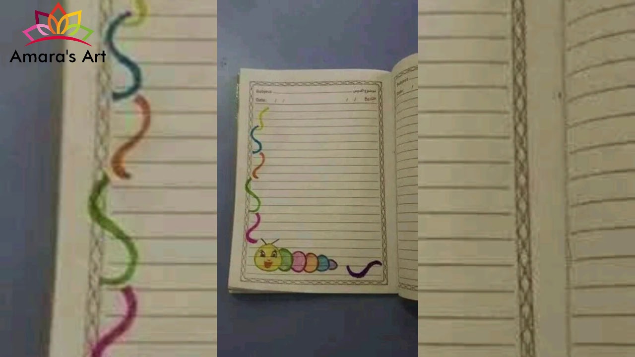 8 beautiful and Easy Page Borders For Kids | Amara's art