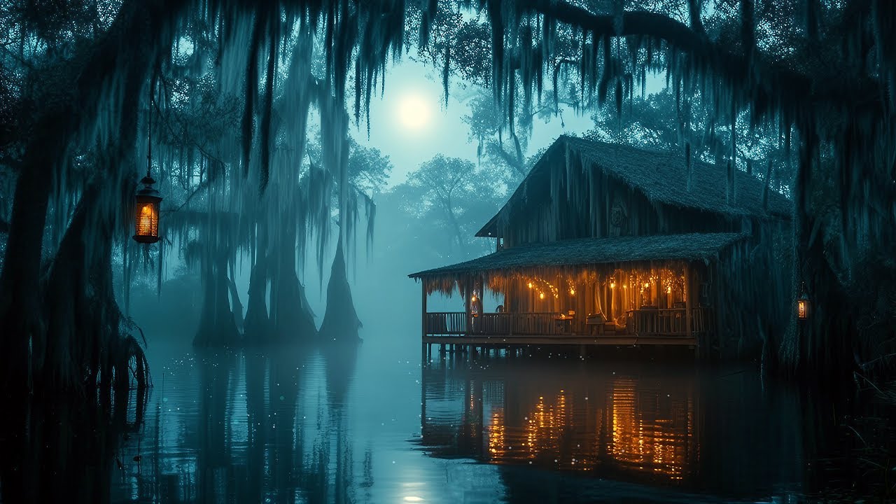 Bayou Ambience | Cicadas, Frogs, & Gentle Water | Sounds of the Swamp 🌿🐊